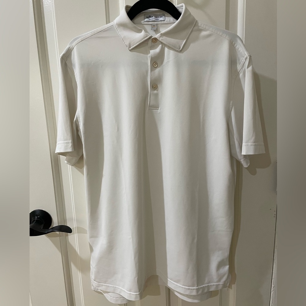 Peter Millar Collared Golf Shirt - White